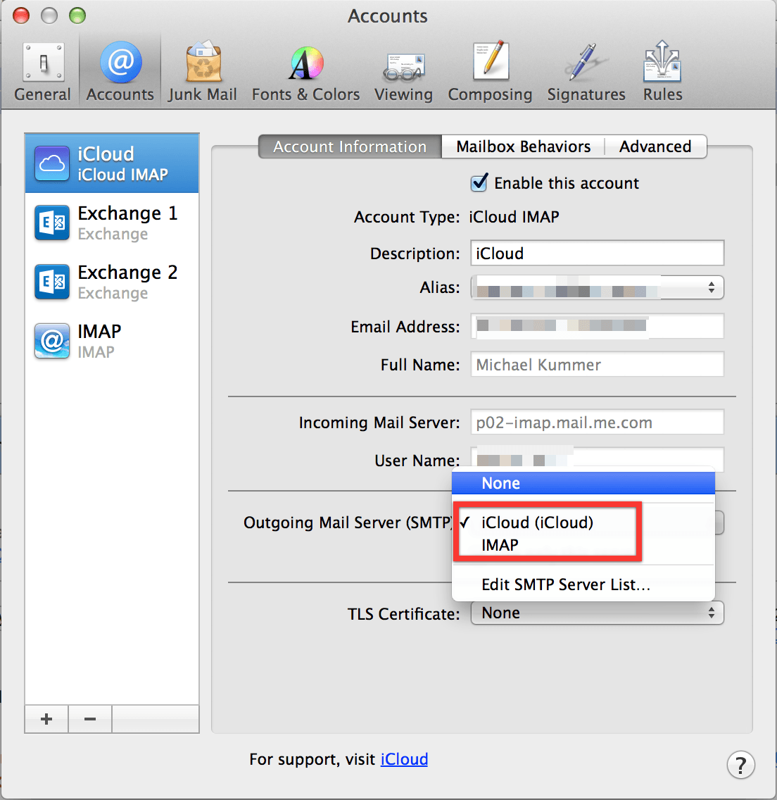 outlook 15 for mac server only storage